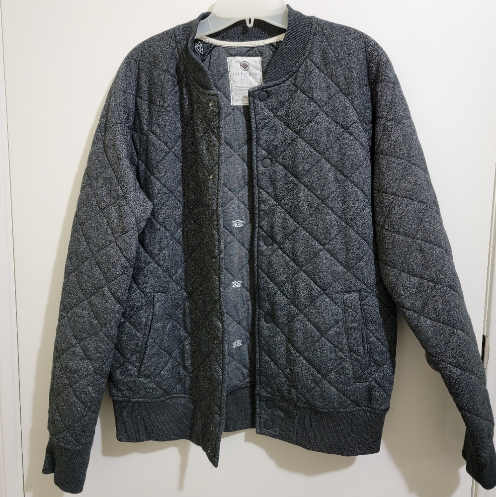 Men's Grey Bomber Jacket